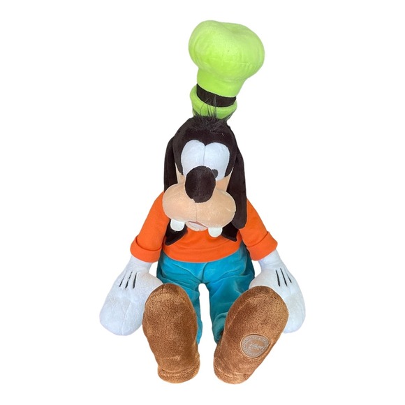 Disney Store GOOFY 18 Inch Plush Genuine Original Authentic Orange Blue Green - Picture 2 of 11
